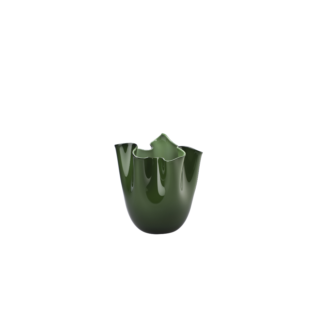 Vase Fazzoletto opalino - Ø 13,5 cm H 13,5 cm