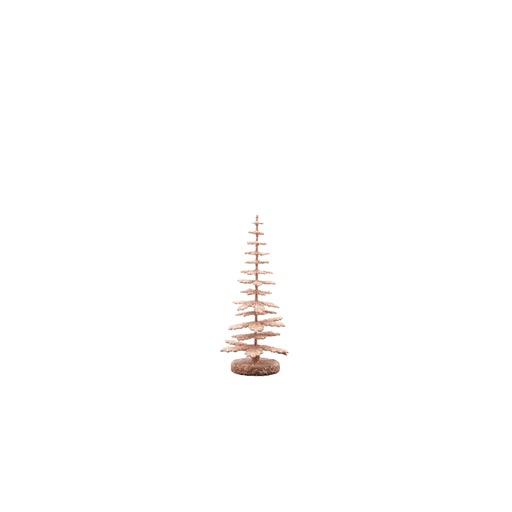 [15cm-nude] Papiermaché-Baum Glitter - nude (15cm)