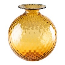 [FO310016000F0BCK] Vase Monofiore Balloton - Ø 14 cm H 16,5 cm (amber)
