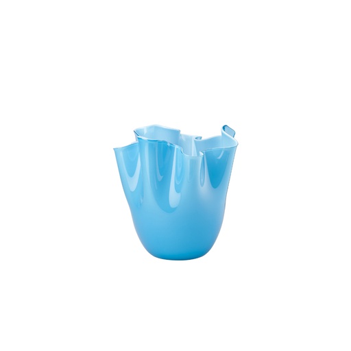 [FO370002000O0PN] Vase Fazzoletto opalino - Ø 20 cm H 24 cm (aquamarine)
