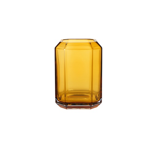 [Medium 10505-13-67] Vase Jewel - amber (H: 20 cm)