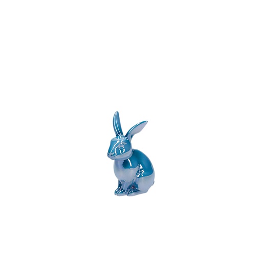 [459391 - 5402] Figur Hase - Lüster (blau, hockend)