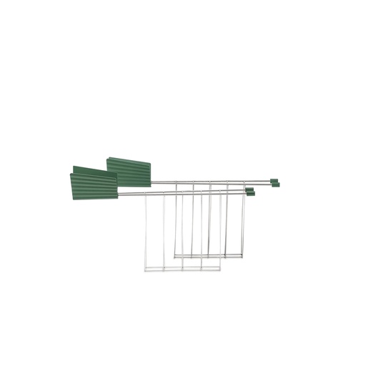[MDL08RA GR] Zangen zu Toaster Plissé - 2er Set (grün)