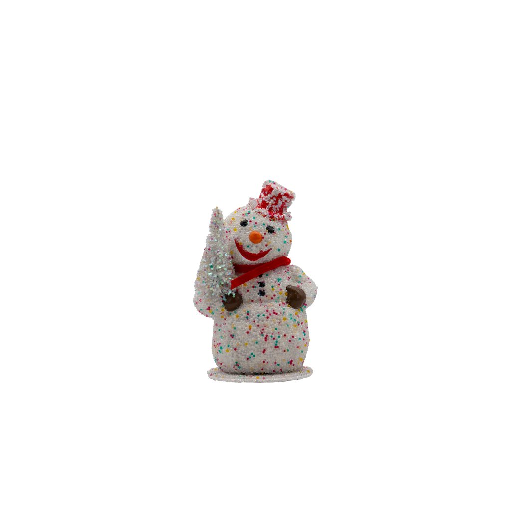 Papiermachéfigur Schneemann Sugar Decor -14 cm