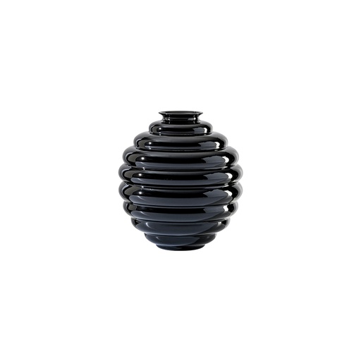 [FO370708000O0O] Vase Deco - Ø 17 cm H 18 cm (black)