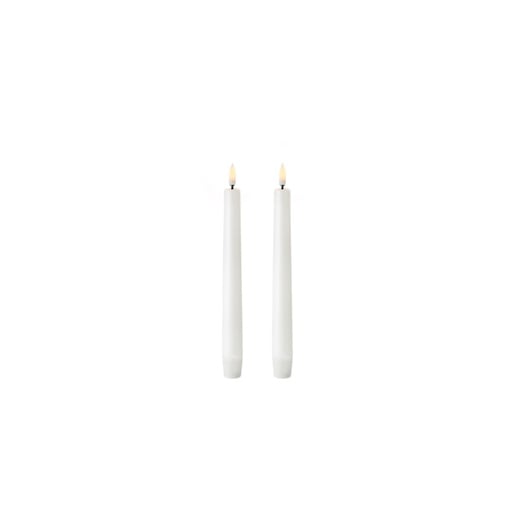 LED Stabkerze (2er Set) Ø2,3cm - nordic white