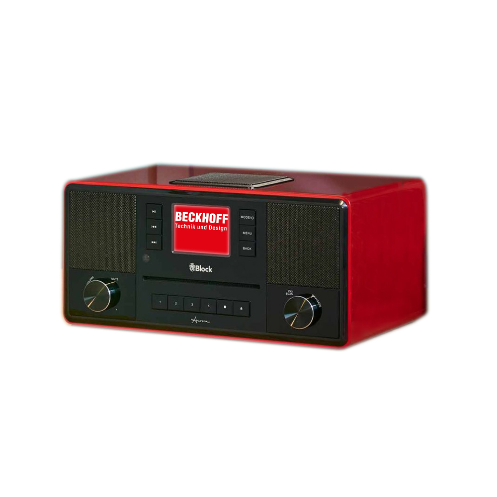 [AB10208-006] Aurora Smartradio hgl. rot CD, UKW, DAB+, Internetradio